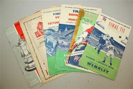 Football Association Challenge Cup Final Programmes-